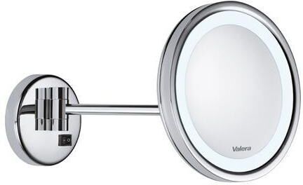 Kosmetikspiegel VALERA "Optima Light One Silberfarben", silber, Ø:21,6cm, Spiegel, Kosmetikspiegel silber Ø 21,6cm
