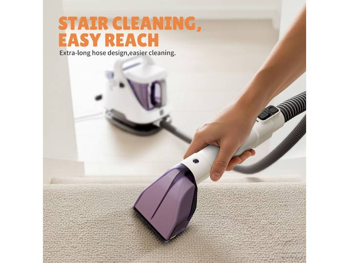Nettoyeur de tapis portable, shampoing pour nettoyage en profondeur, pour usage domestique et nettoyage des taches, machine de nettoyage multi-usages pour tissus d'ameublement