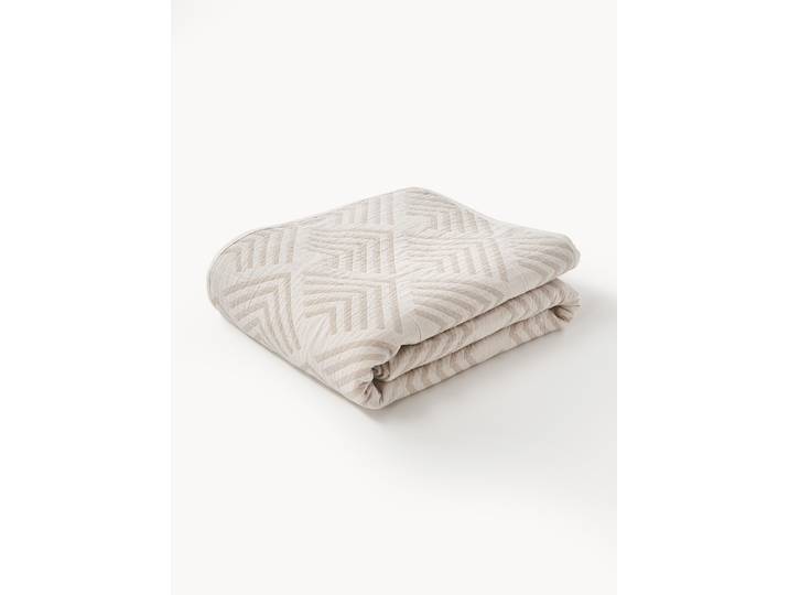 Jacquard bedsprei Milano met grafisch patroon