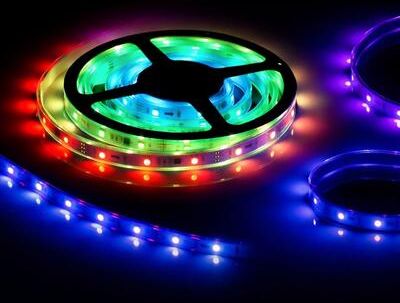 Drop Dash Deals RGB Waterproof LED Flexible Strip Light With Remote Control & Power Supply RGB Waterproof LED Flexible Strip Light With Remote Control & Power Supply