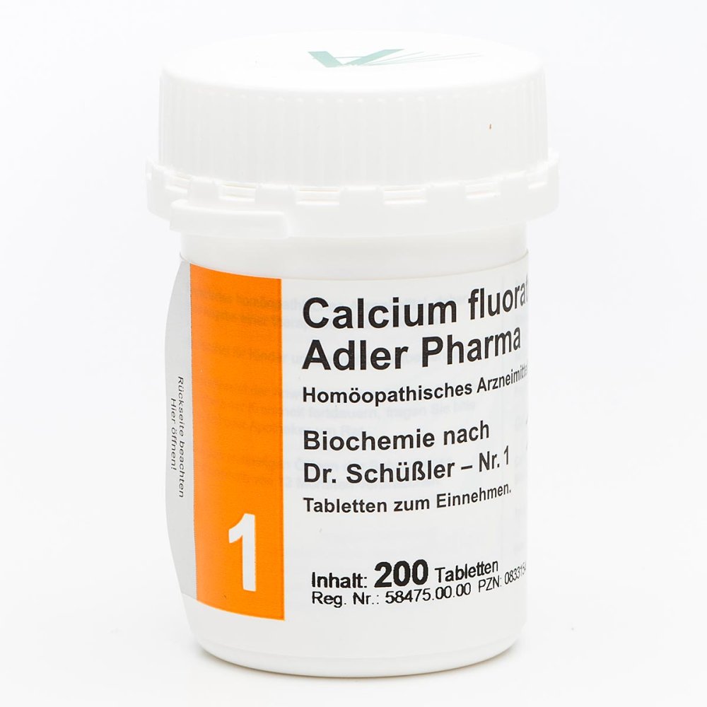 Adler Pharma Produktion und Vertrieb GmbH Biochemie Adler 1 Calcium fluor.D12 Adl.p. Tabletten 00833154