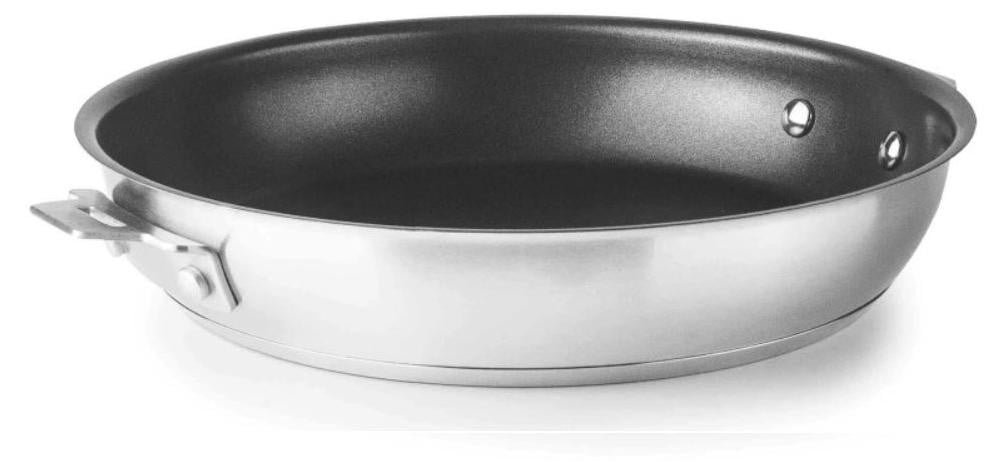 Lacor 56824 anti-aanbak koekenpan van roestvrij staal, 24 cm