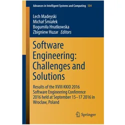 Software Engineering: Challenges and Solutions, Fachbücher von Lech Madeyski, Michal Smialek, Zbigniev Huzar, Bogumila Hnatkowska