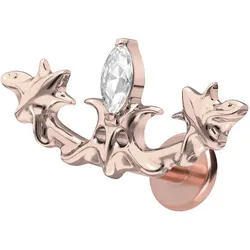 Titan Labret mit Innengewinde GOTISCHES DESIGN