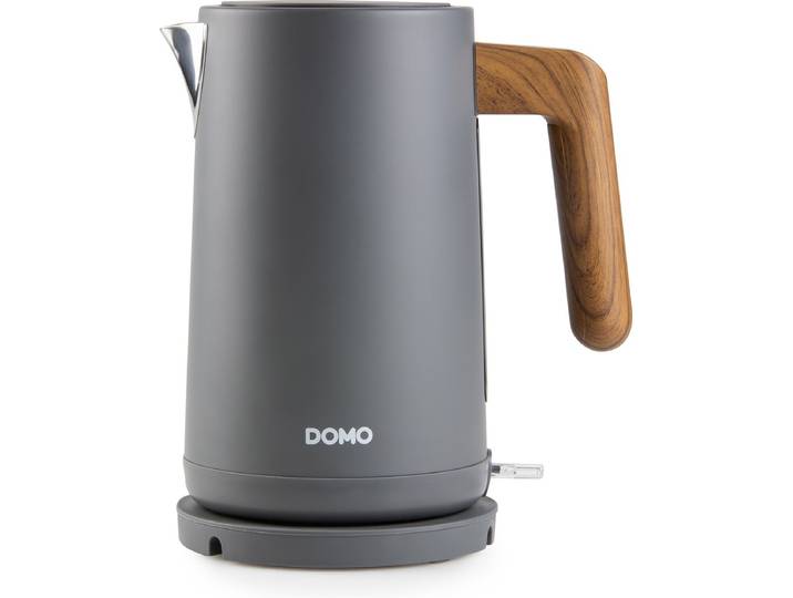 DOMO DO9268WK Waterkoker 'Wood You' - 1\,7 L - mat grijs