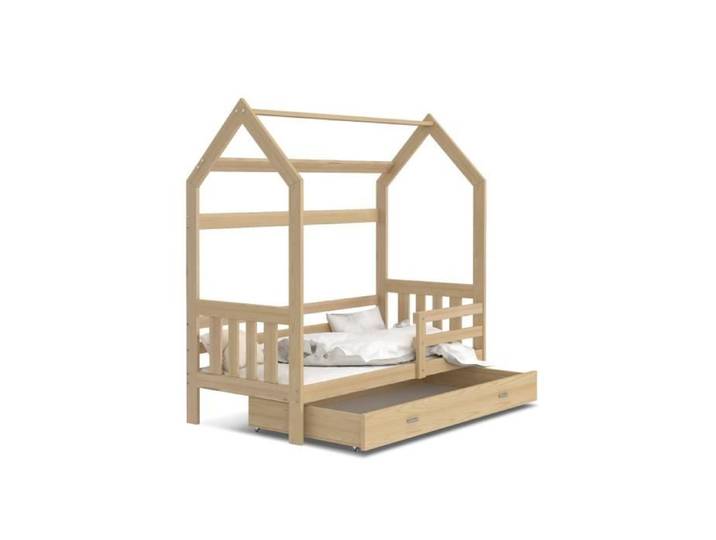 Lit Cabane 2 80x160 tiroir Pin