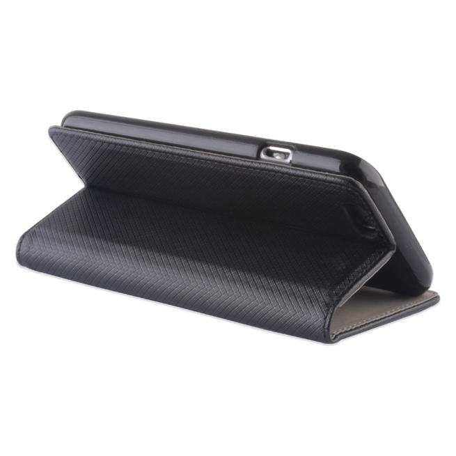OEM Smart Magnet Hülle für LG K10 2017 schwarz (LG K10 (2017)) (GSM025528)
