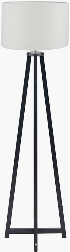 Canora Grey 161 H cm Traditional Floor Lamp Matte Black/White 161cm H X 45cm W X 45cm D
