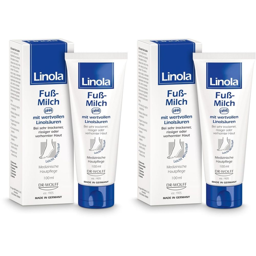 Linola Fuß-Milch 2x 2x100 ml Milch