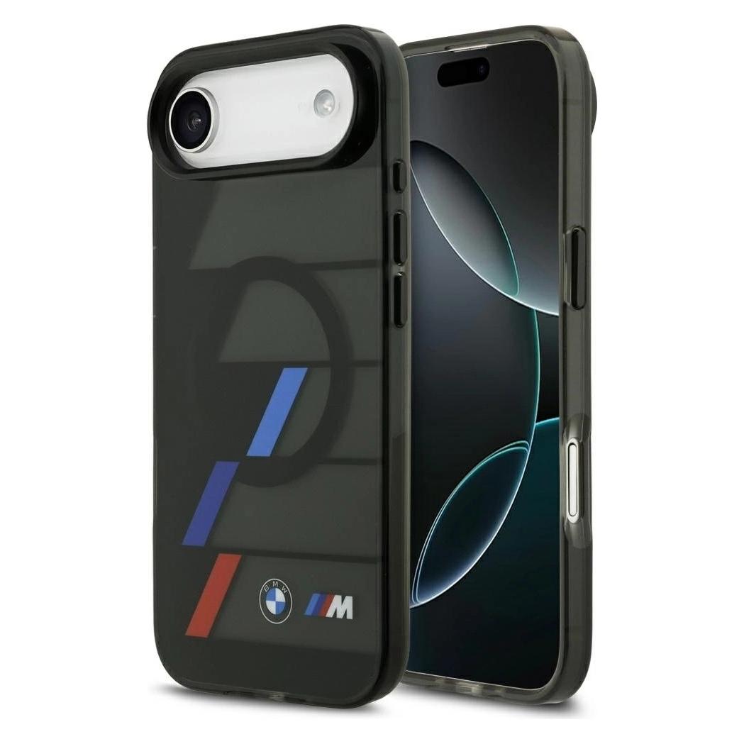 BMW M IML Metal Buttons Tricolor Lines MagSafe Case for iPhone Air Black (Apple iPhone Air) (BMHMP17M25HTTRIK)