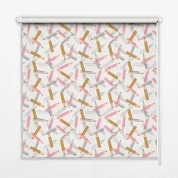 INNENROLLO - Fensterrollo - Rollo - 60x40 cm - Buntstifte