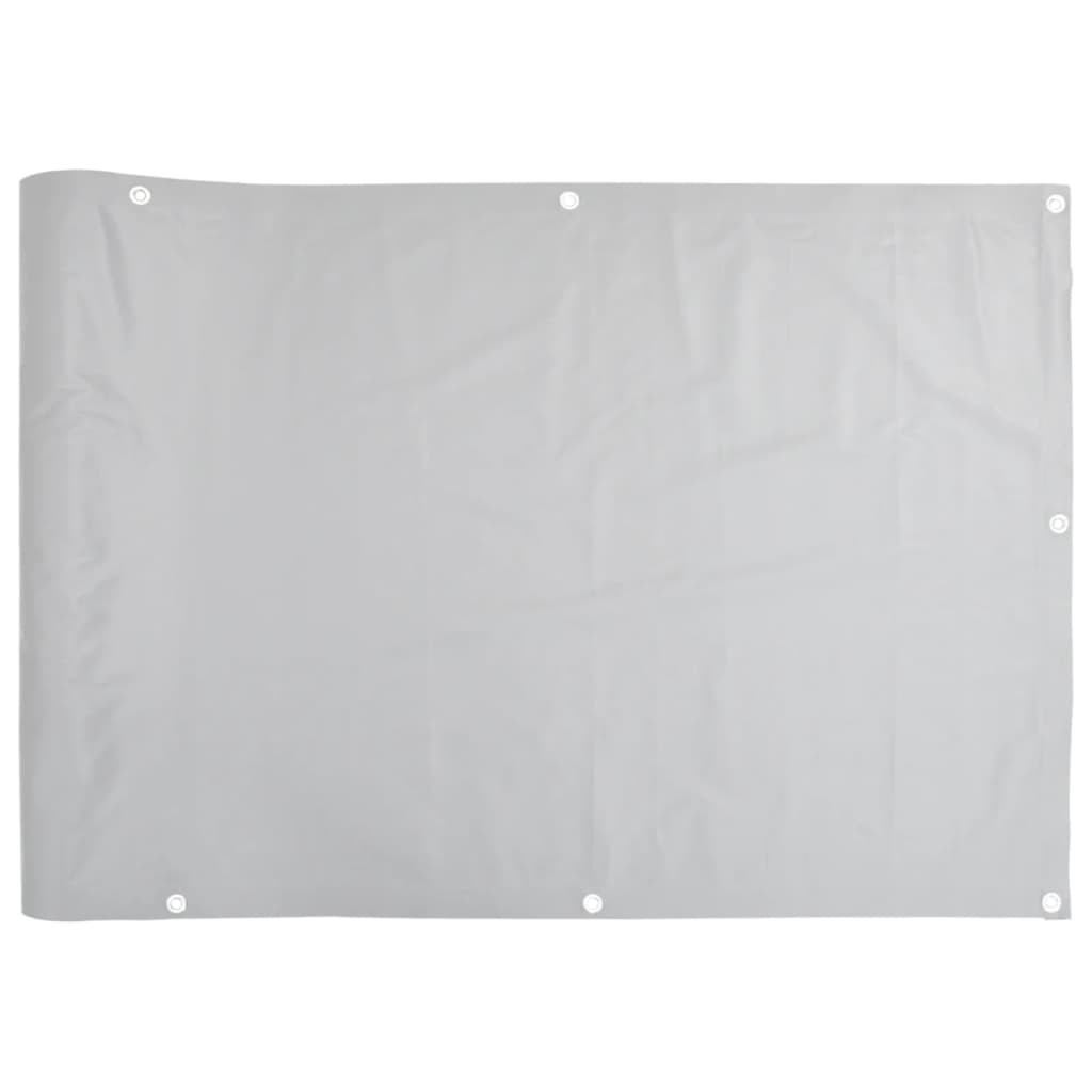Syfax Balkonscherm Grijs PVC B: 500 cm, H: 120 cm