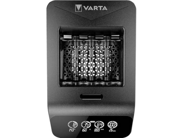 VARTA Oplader voor 4 AA/AAA, LCD Smart Charger+, USB-C