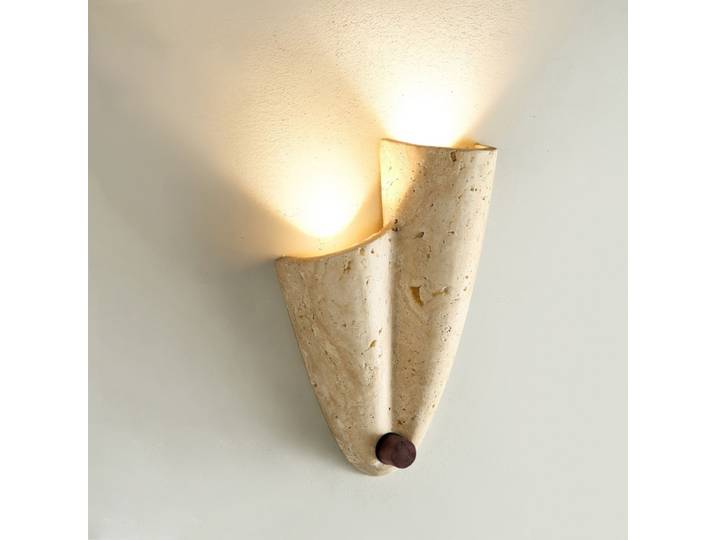 Lampe murale LED créative jaune en pierre de grotte pour chambre à coucher, couloir, escalier, maison d'hôtes, salon, décoration murale TV, lumières d'ambiance