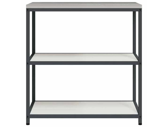 Moderne Étagère de rangement de cuisine SWEETY Accessoire de meuble avec étagère Blanc Acier 90x50x92 cm BB1371