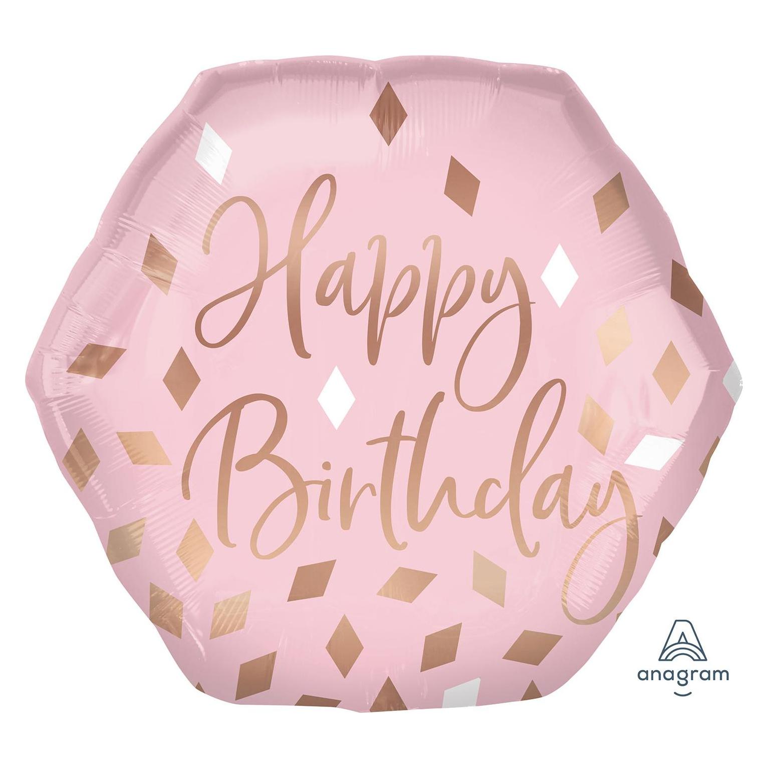 Amscan FB Happy Birthday Blush BDay (5x) (4211501)