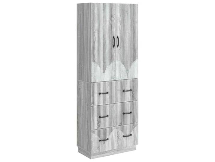 Heofavd 2er Set Schrank Grau Sonoma 66x34,5x87cm Holzwerkstoff