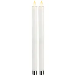LED-Stabkerzen -M-Twinkle' , 2er-Set , weiß , 30cm