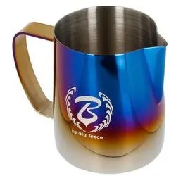 Barista Space Titanium Half Blue Milchkännchen 350 Ml, Zubehör Kaffeemaschinen, Blau