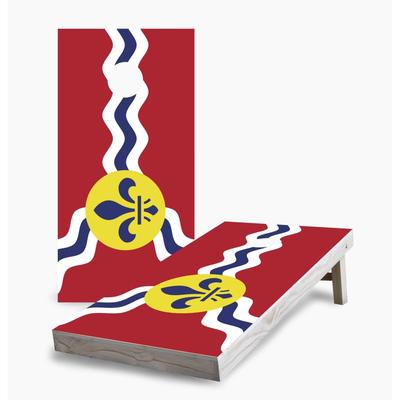 Skip's Garage St Louis City Flag Regulation 2x4 Cornhole Game Set