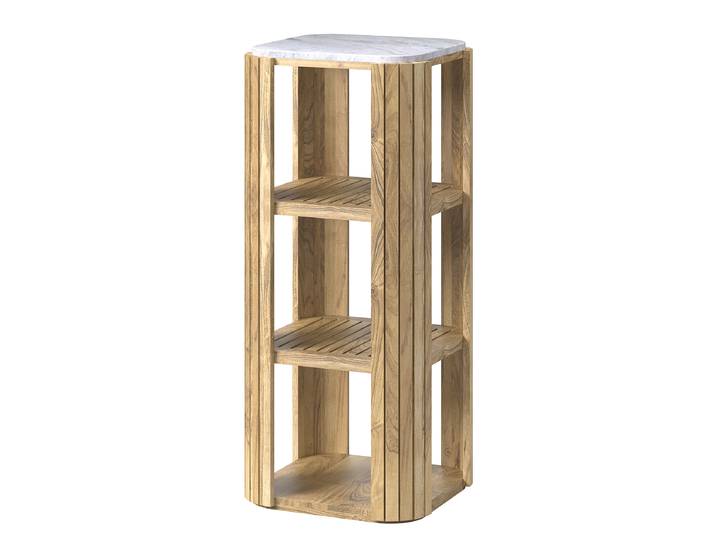 Étagère massive - Variante A 41 x 94 x 41cm Bois/Marron
