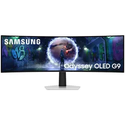 Samsung G93SD Computerbildschirm 124,5 cm (49") 5120 x 1440 Pixel Dual QHD OLED Silber