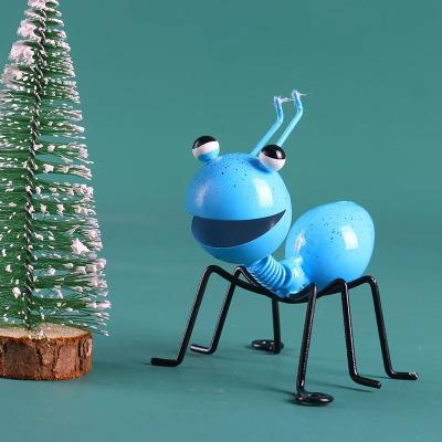 Uplifted Finds Modern Metal Ant Wall Sculpture   Professional Outdoor Garden & Interior Insect Art blue 2 Pcs