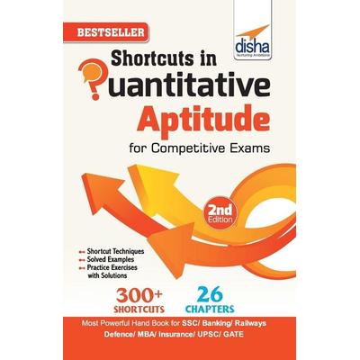 Shortcuts in Quantitative Aptitude for Competitive Exams 2nd Edition, Taschenbuch von Disha Publication, Disha Publication, 978-93-87421-82-0
