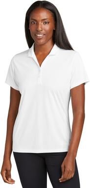 Sport-Tek LST725 Women's PosiCharge Re-Compete Polo Shirt in White size 4XL   Polyester