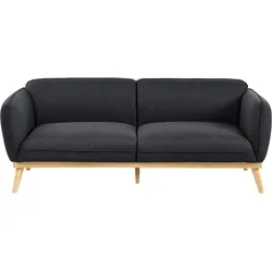 3-SITZER-SOFA Stoff Schwarz Ljung