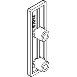 HSK Ersatzteile Wandhalterrückplatte oben, Chrom, E100311-O-41 E100311-O-41