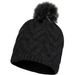 BUFF Knitted & Fleece Band Hat Caryn Bommelmütze graphite