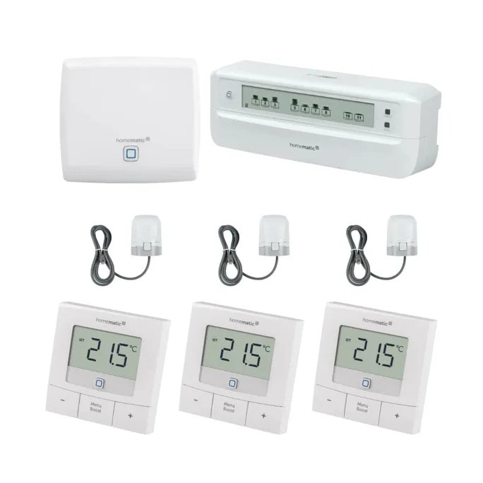 Homematic IP Starter Set Fußbodenheizungssteuerung . für 3 Räume mit 12fach Aktor