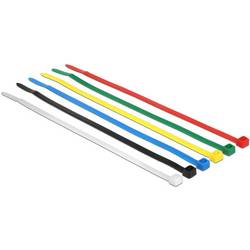 Delock 18626 Kabelbinder-Sortiment 200 mm 3.6 mm Schwarz, Blau, Grün, Rot, Transparent, Gelb 100 St.