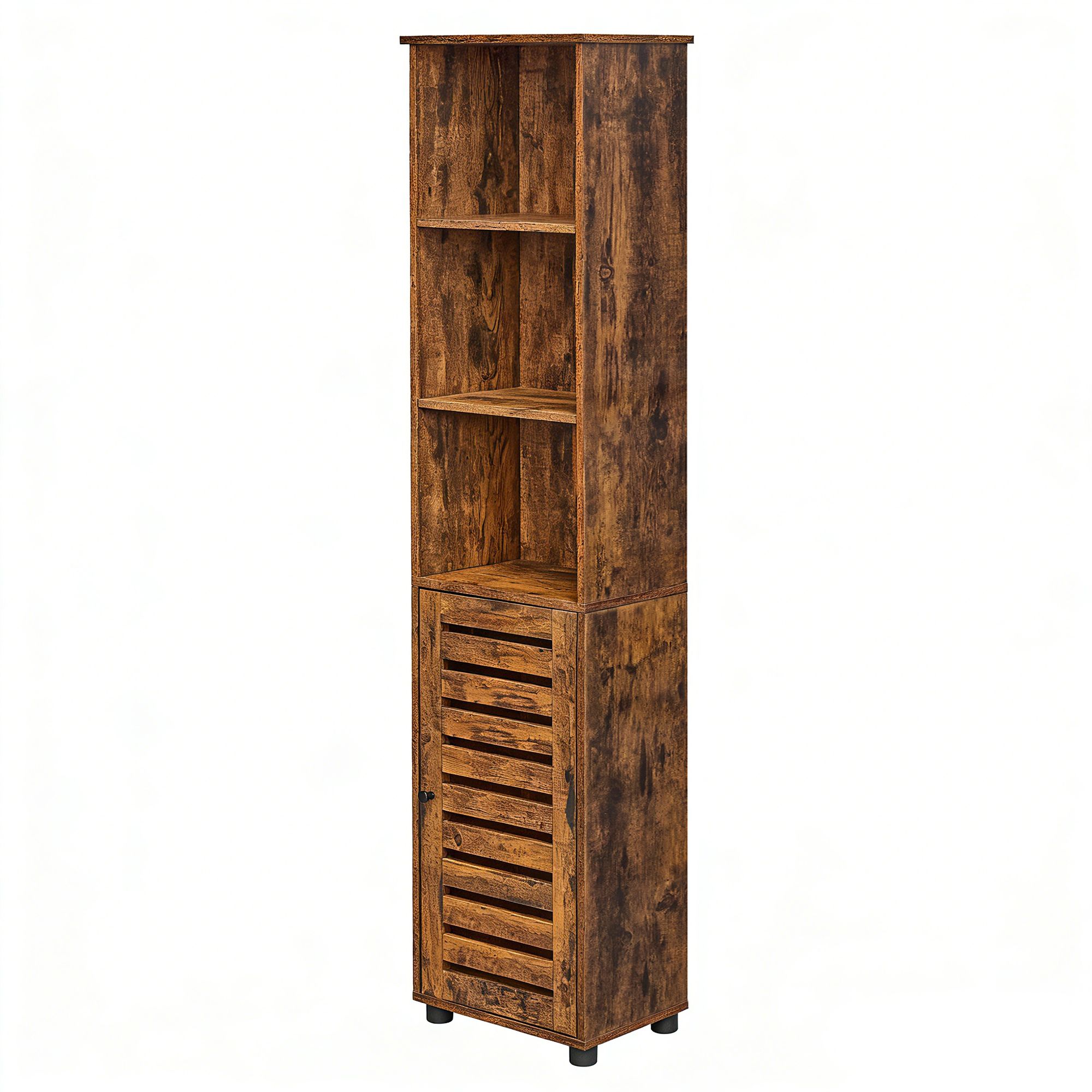 VASAGLE Hochschrank fürs Badezimmer, Badregal stehend, hoher Badezimmerschrank BBKB35160X01