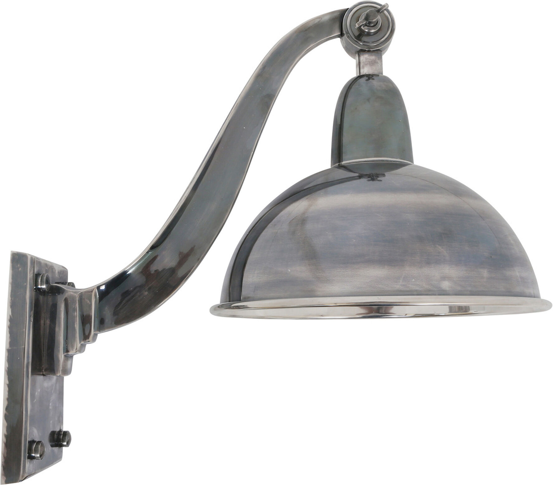 KS Verlichting Wandlamp Halifax Antiek Zilver