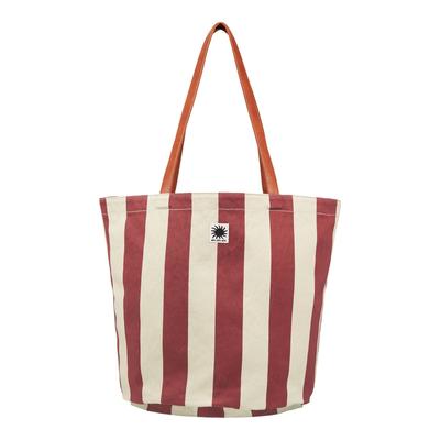 Strandtasche QUIKSILVER "Bofield", Damen, rot (burnt russet), Baumwolle, Taschen Strandtasche