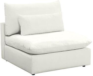 Santa Clara Outdoor Armless Chair - Canvas White - Ballard Designs
