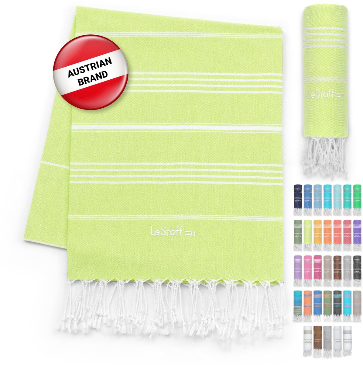 Solidchoice Organic Katoenen Hammam Handdoek Unisex