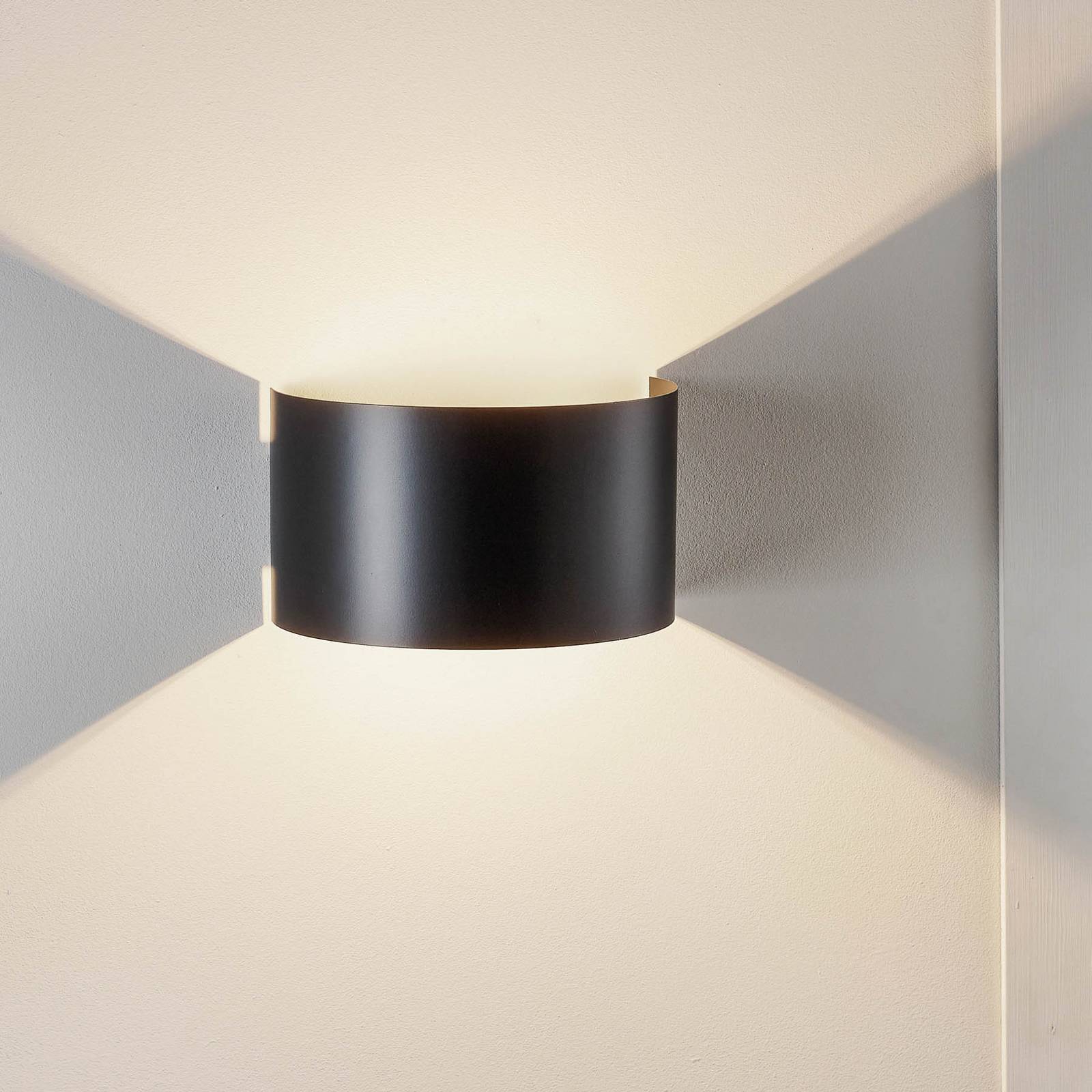 Wandlampe Fold EMIBIG LIGHTING, dimmbar, schwarz, für Wohn- / Esszimmer, Metall, Modern, Wandleuchte, Wandlampe Innen