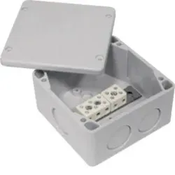 Hager FB1560SN Brandschutz-Verbindungsdose, E90, 165x165x76mm, mit Keramikklemmen