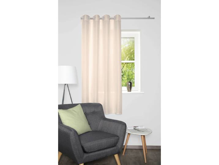 Rideau prêt à poser Benoga 135 x 175 x 1cm Beige/Beige