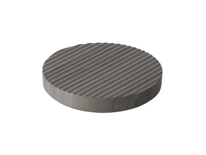 Muuto Dessous-de-plat Groove marbre gris petit
