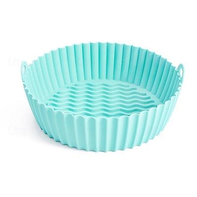 Silikontopf für Heißluftfritteuse – Zubehör für den Heißluftfritteuse-Ofen – Ersatz für brennbares Pergamentpapier – die Heißluftfritteuse muss nicht gereinigt werden