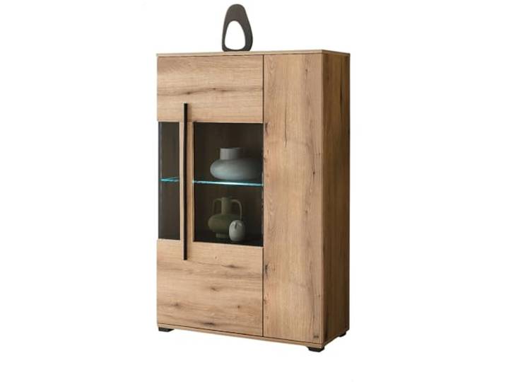 Highboard in Evoke Eiche Vitrine 90 x 140 cm, Design-D