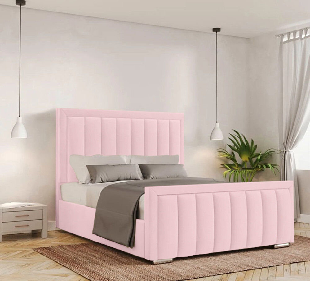 Fairmont Park Yatton Upholstered Bed Pink Double (4'6)