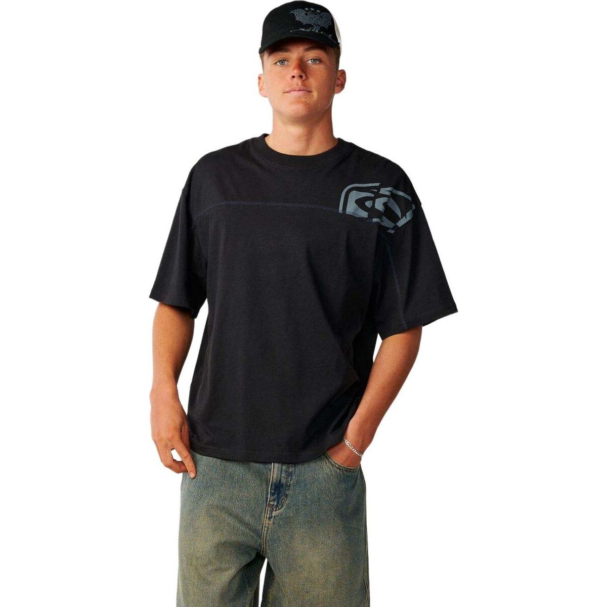 RipCurl Archive Thrashed Panel Tee black (0090) XL 12OMTE-0090-XL