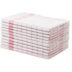 Gözze Geschirrtuch rot 50x70 cm, 10er-Pack