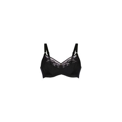 Soft-BH ROSA FAIA "Sita", Damen, Gr. 85, Cup D, schwarz, Obermaterial: 76% Polyamid, 24% Elasthan, BHs Soft-BH, verstellbare Träger, transparente Blende, mit Spitze, feminin