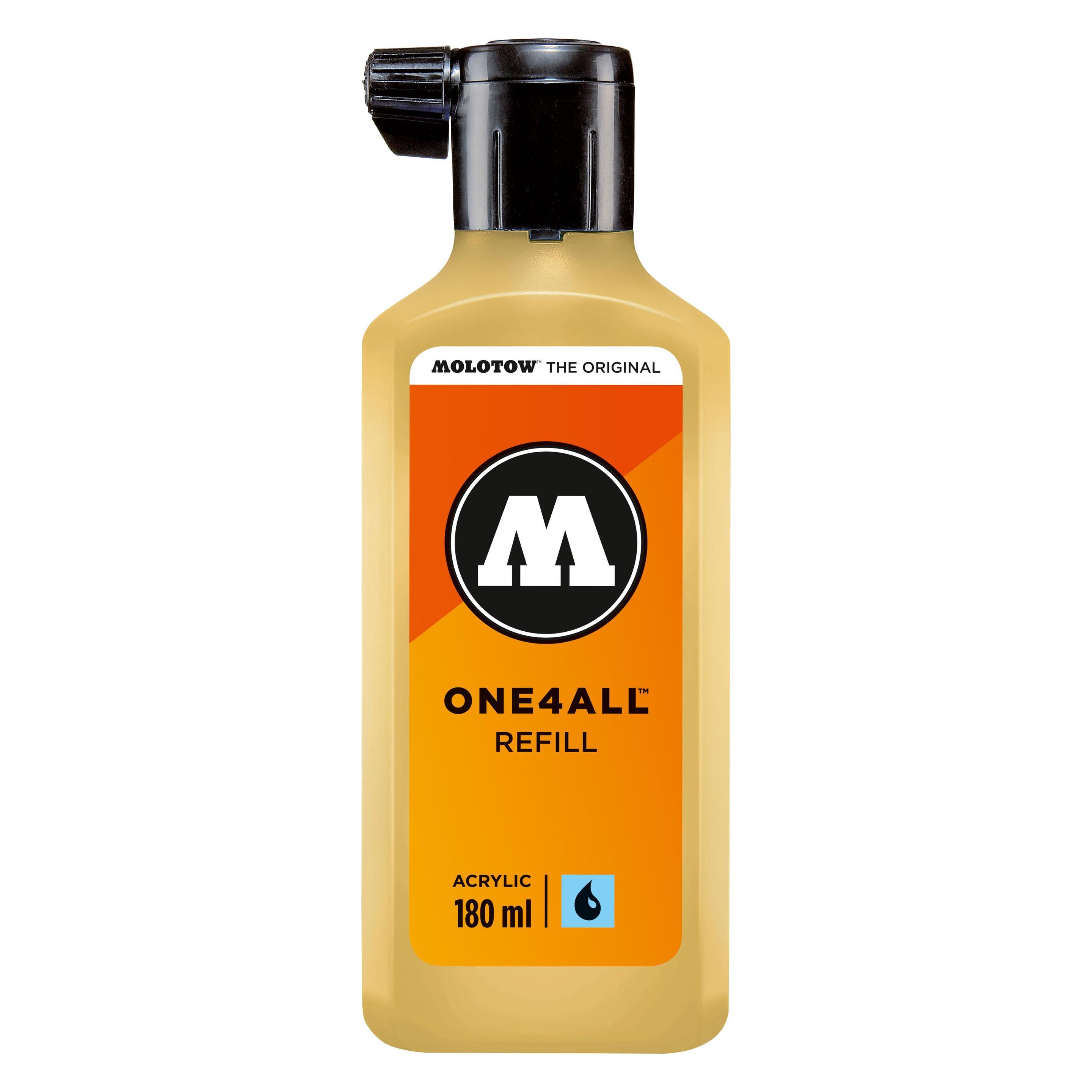 Molotow Nachfülltinte One4All für Permanentmarker 180ml vanille pastell (Beige, 180 ml) (MO692115)